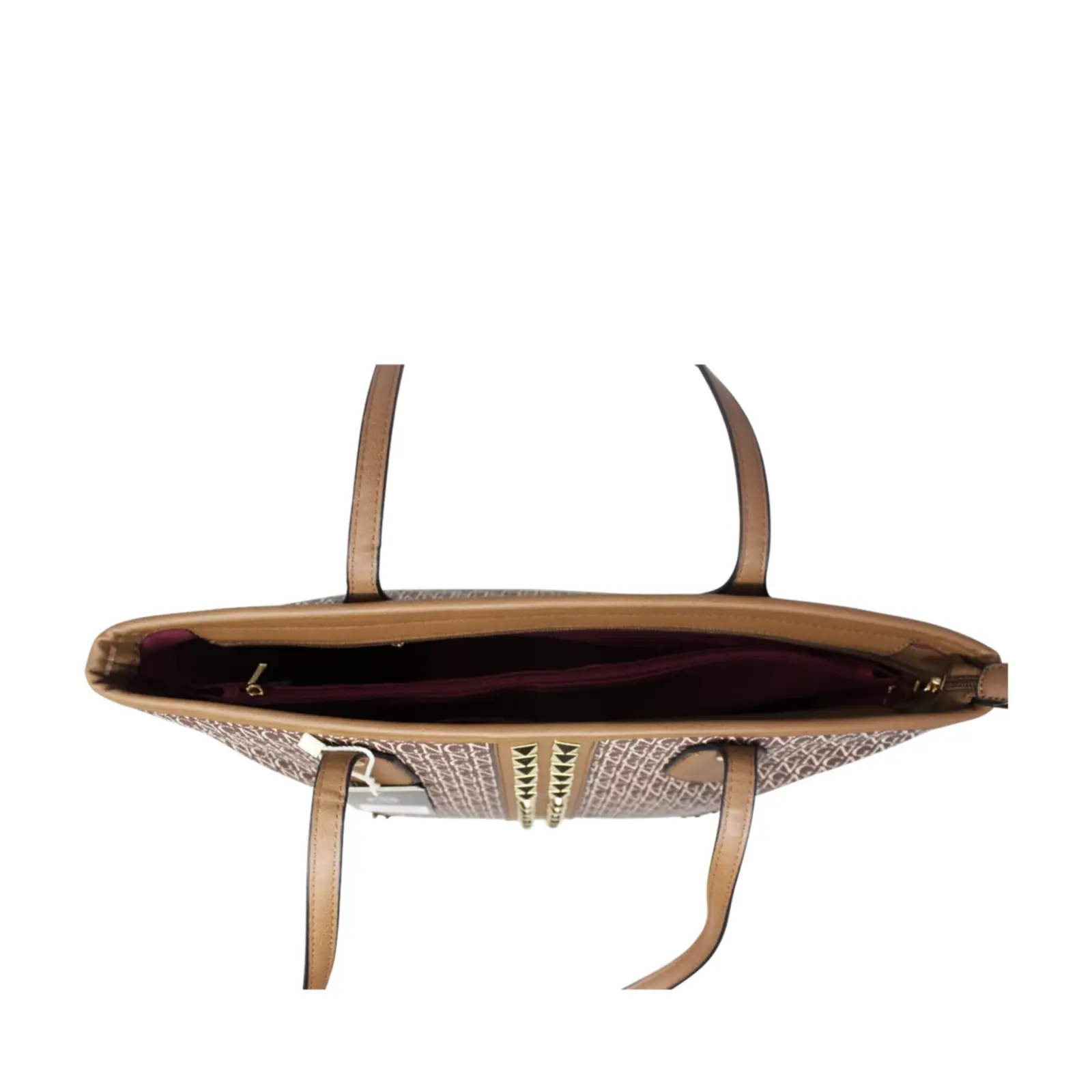 Logo Printed Shopper with Metal Studs - Image 12