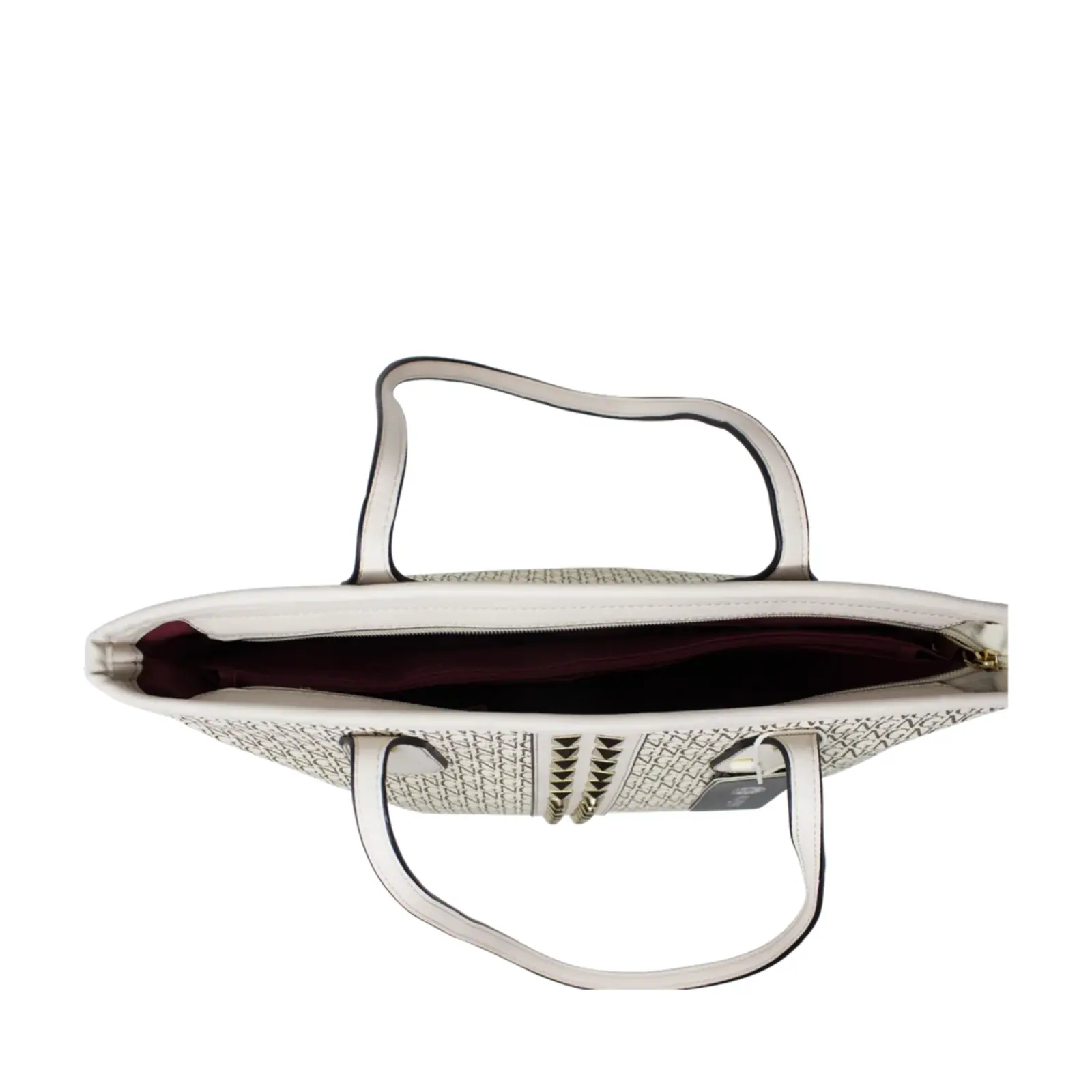 Logo Printed Shopper with Metal Studs - Image 6