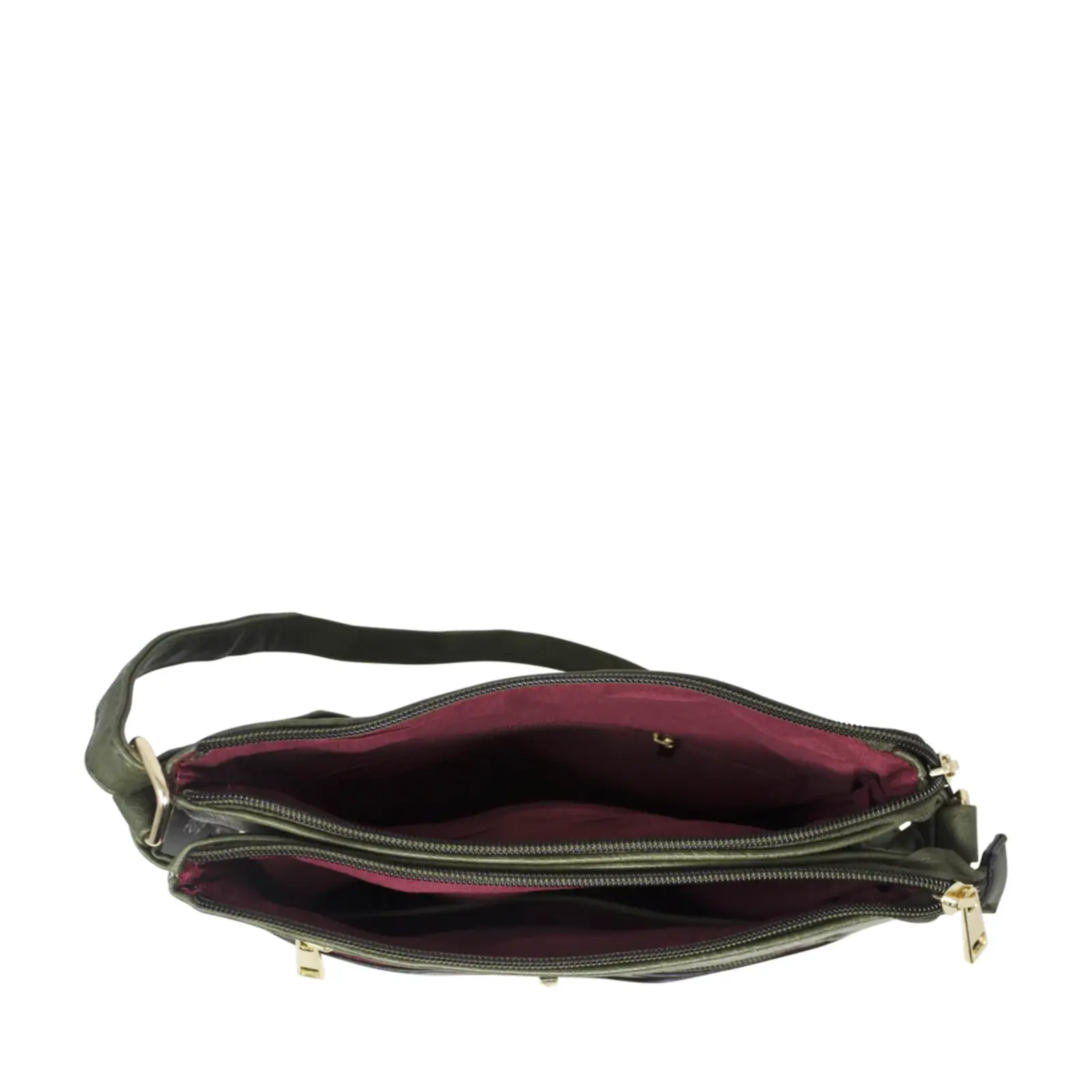 Messenger Crossbody with Zipped and Open Pockets - Image 10