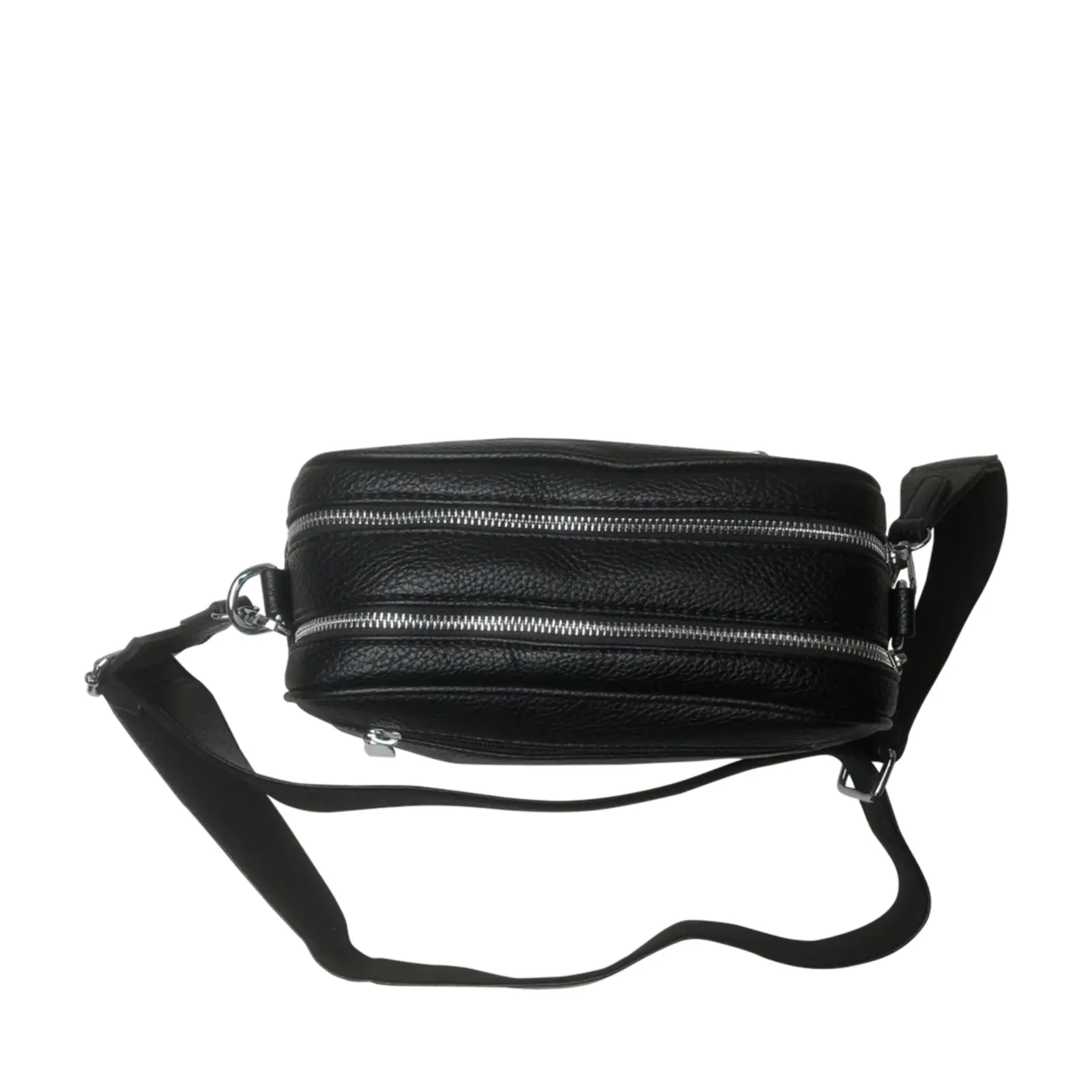 Tassel Accent Duo Zip Crossbody Bag - Image 4