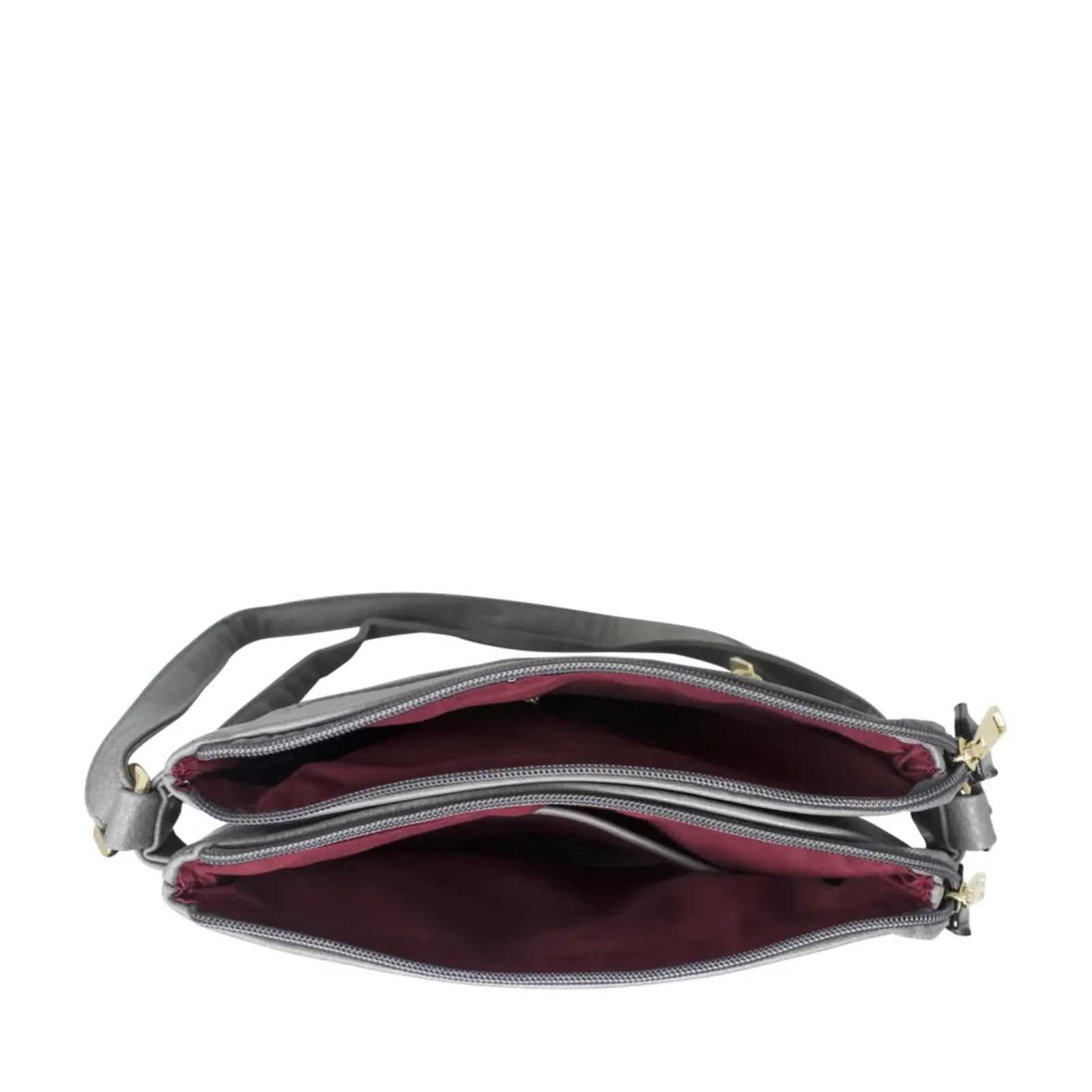 Messenger Crossbody with Zipped and Open Pockets - Image 8