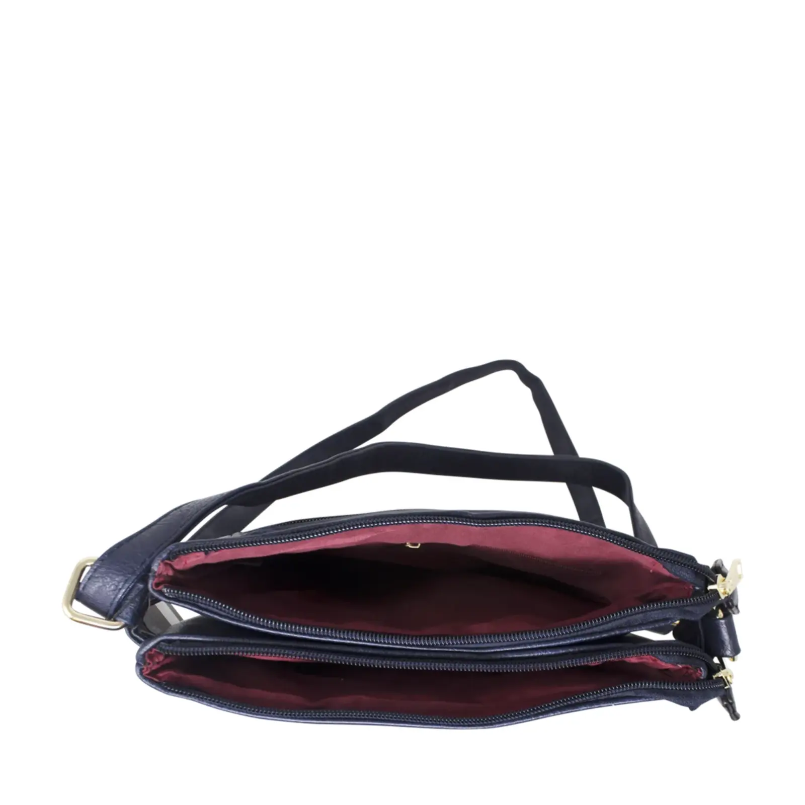 Messenger Crossbody with Zipped and Open Pockets - Image 4
