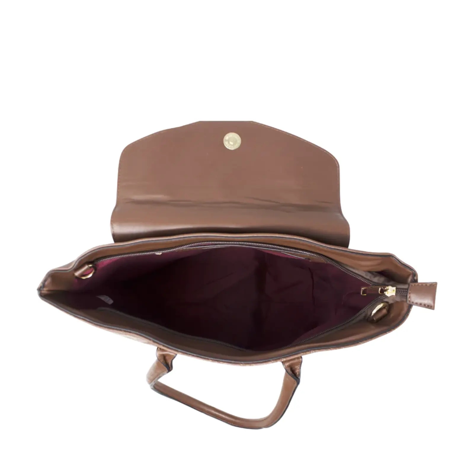 Classic Ladies Shopper with Flap - Image 6