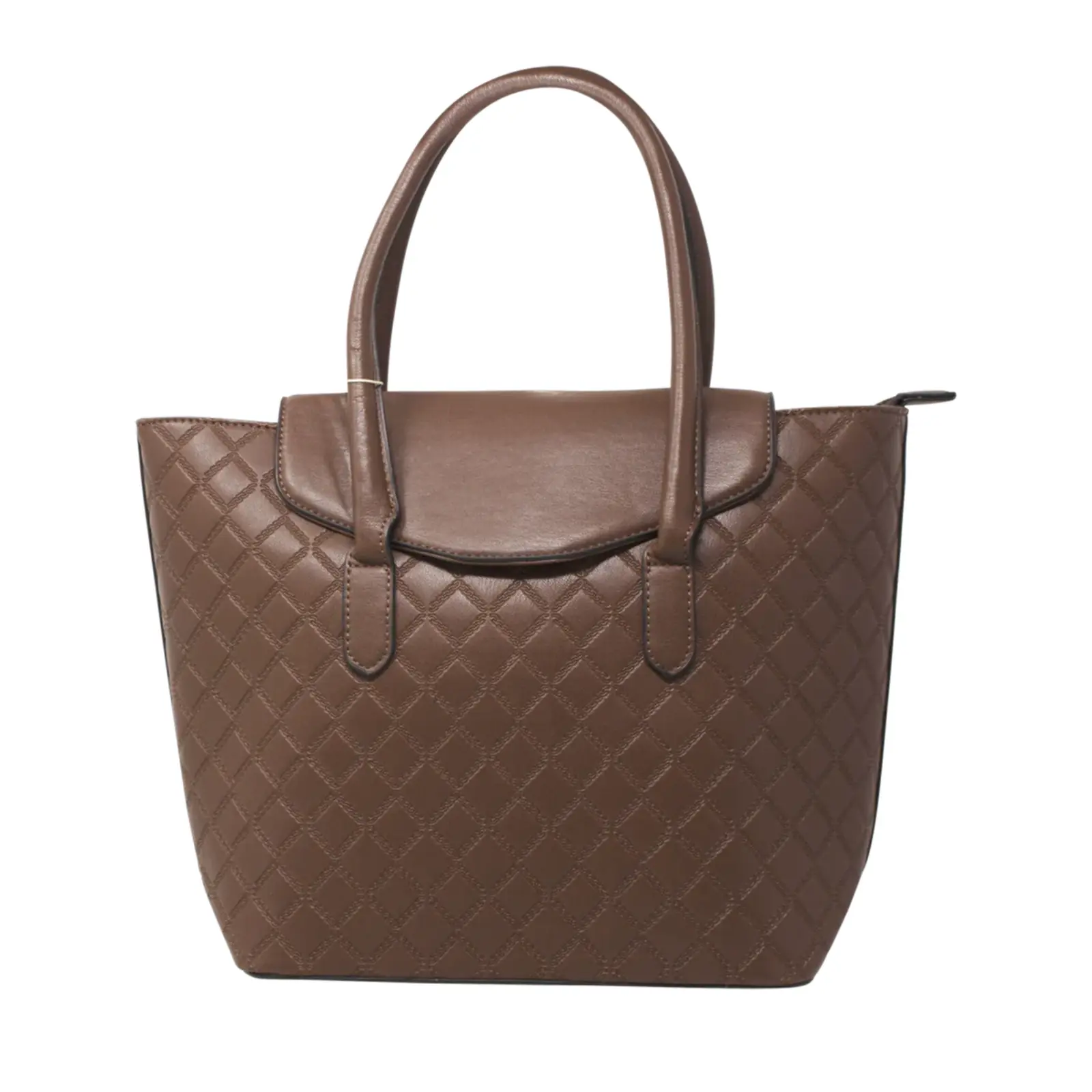 Classic Ladies Shopper with Flap - Image 5