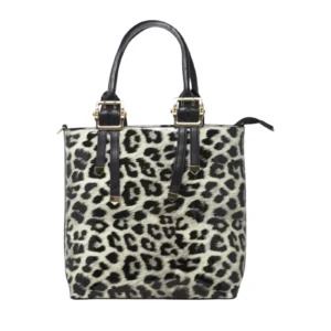 Leopard Buckle Detail Tote