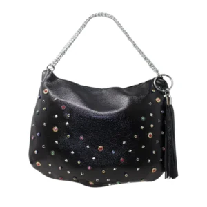 Womens Gemstone Glitter Chain Bag