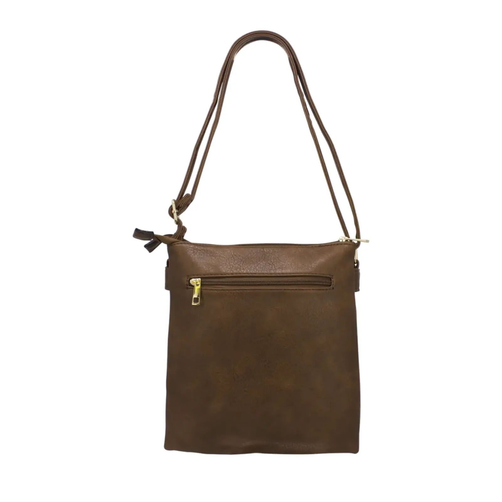 Double Tilted Pockets Crossbody Bag - Image 4