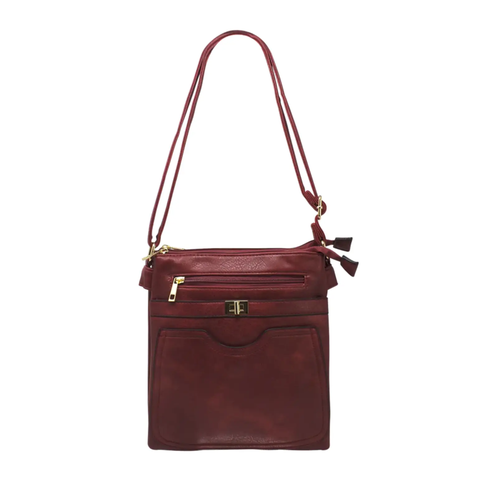 Messenger Crossbody with Zipped and Open Pockets - Image 15