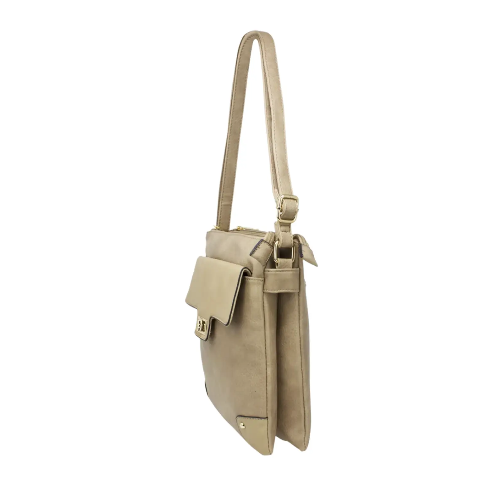 Front Flap Lock Pocket Crossbody Bag - Image 12