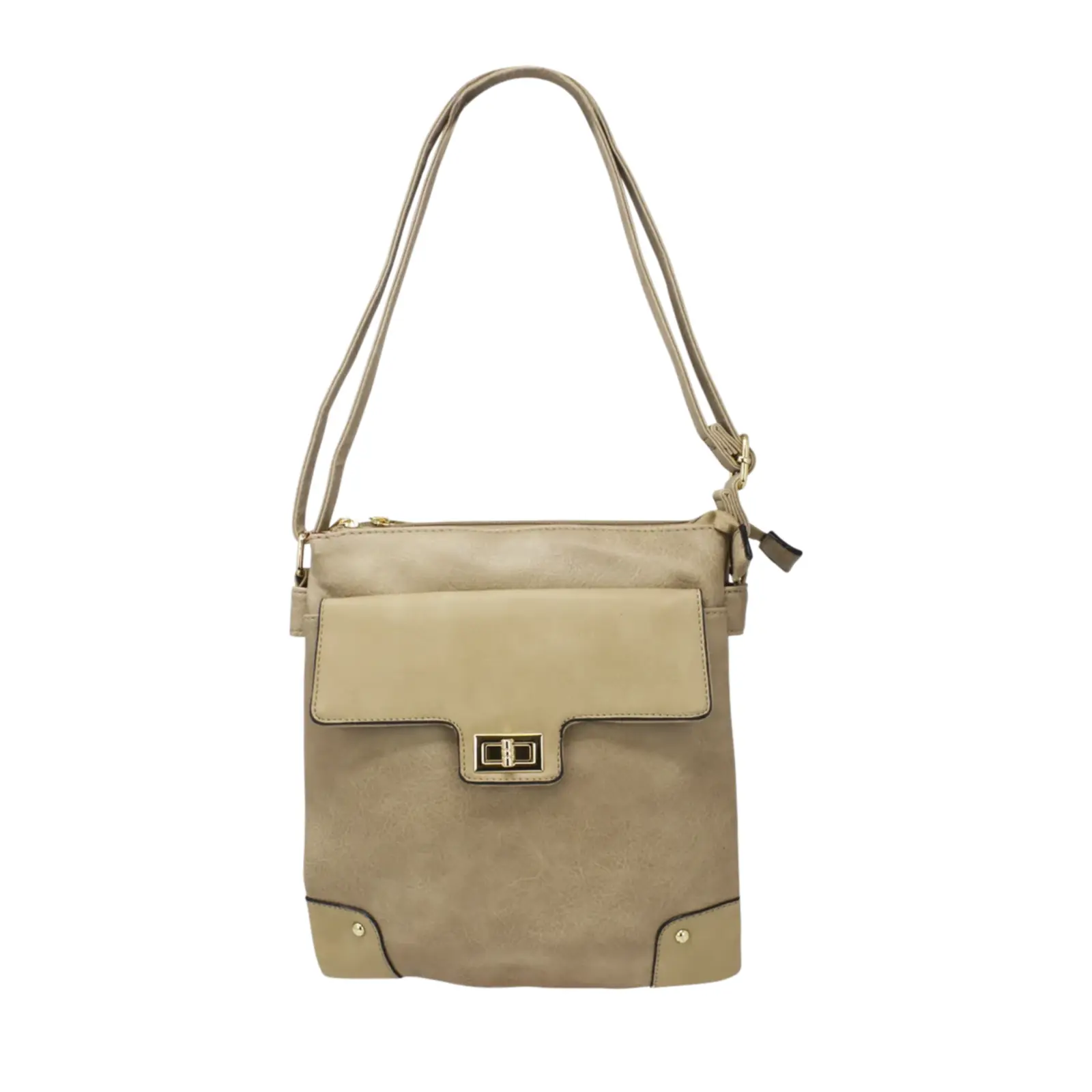 Front Flap Lock Pocket Crossbody Bag - Image 11