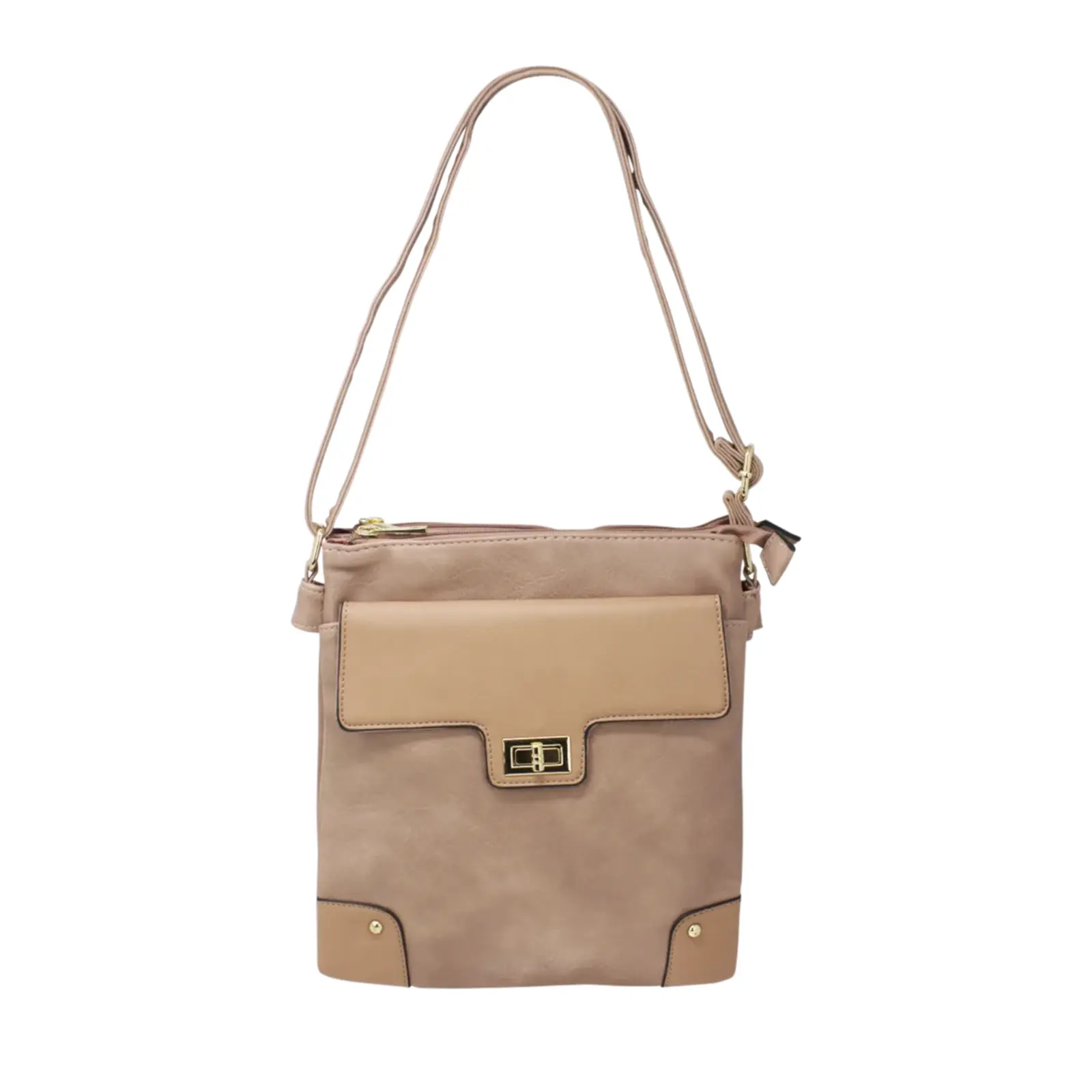 Front Flap Lock Pocket Crossbody Bag - Image 13