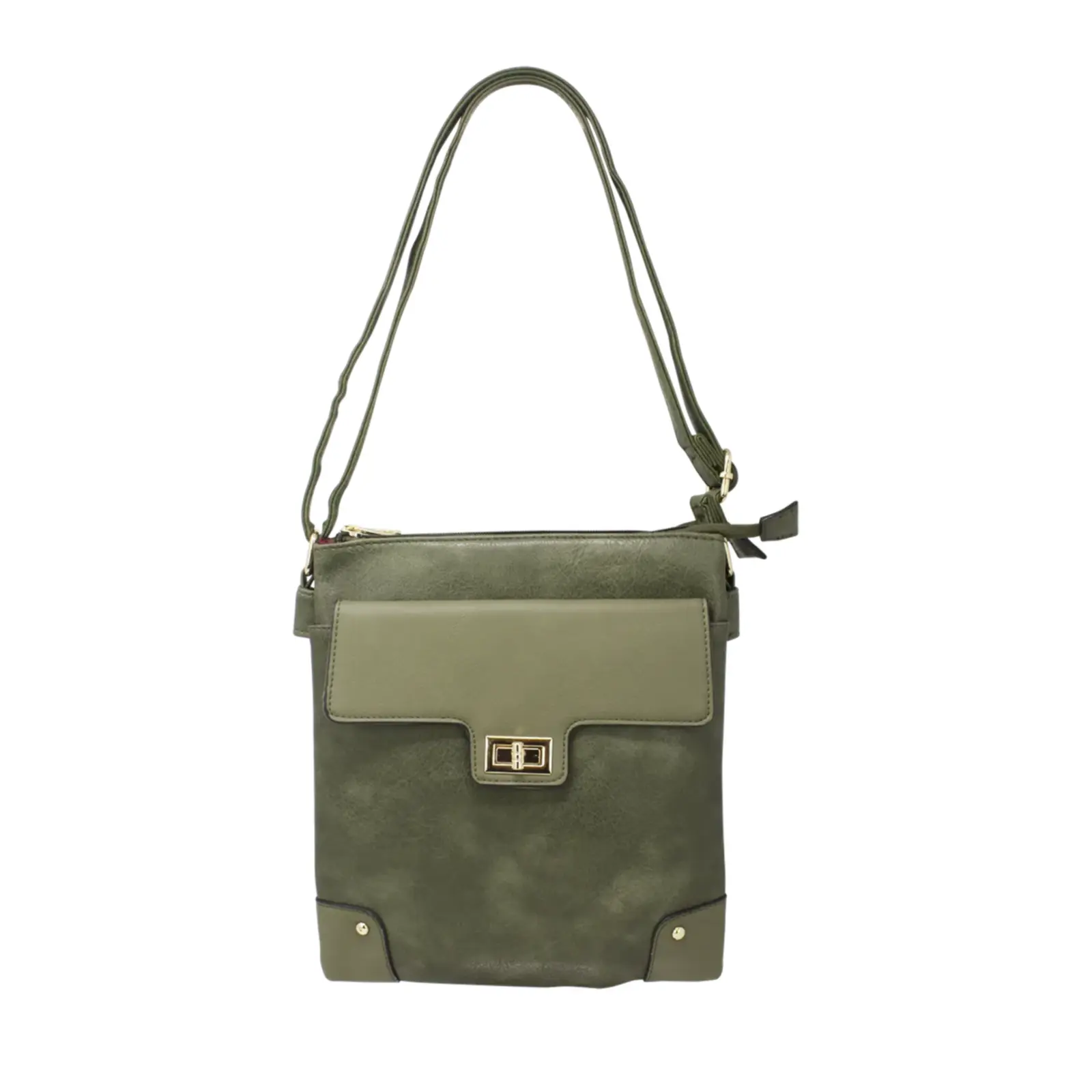 Front Flap Lock Pocket Crossbody Bag - Image 9