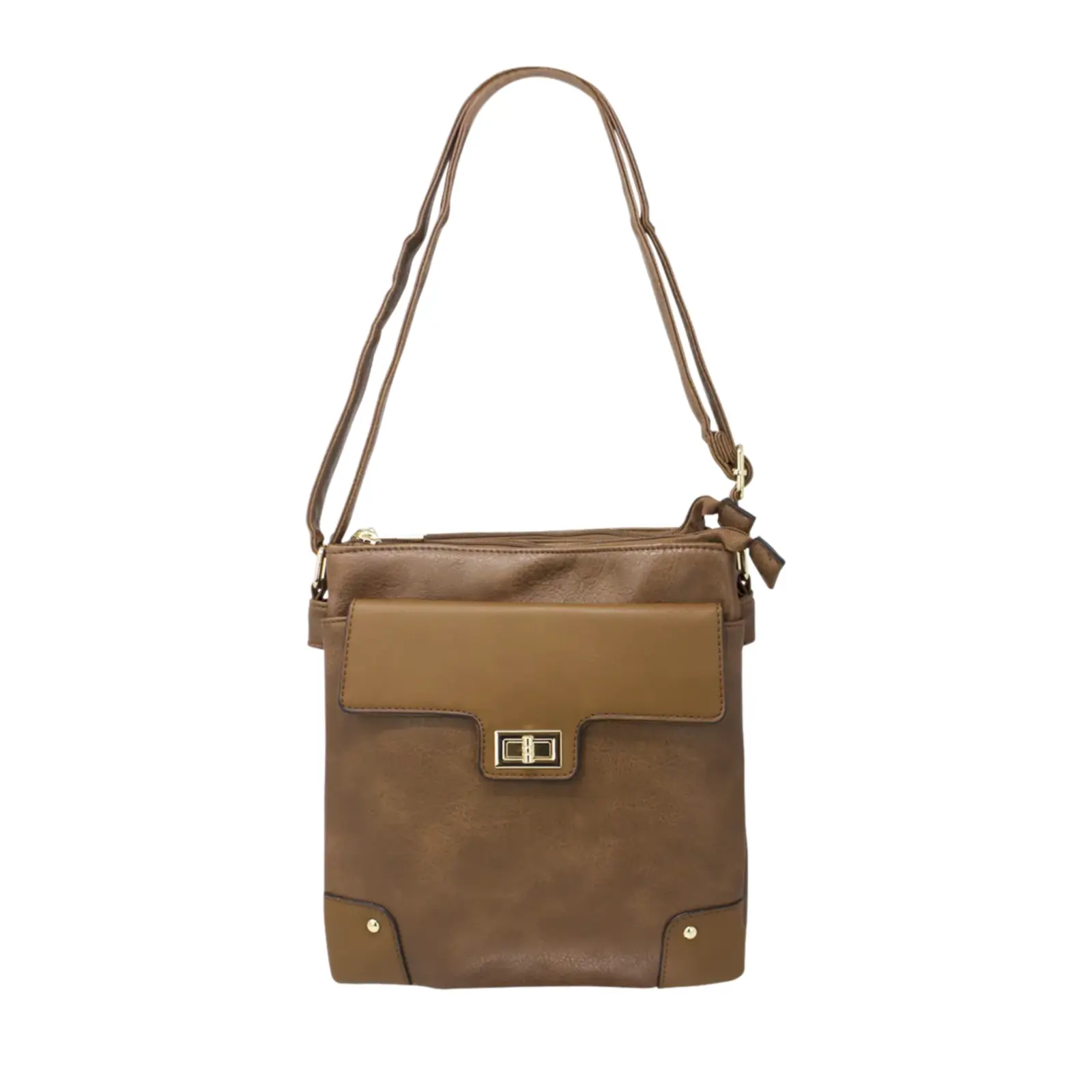 Front Flap Lock Pocket Crossbody Bag - Image 5