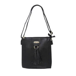 Crossbody Messenger with Front Tassels