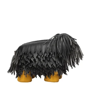 Fringe Dog Shaped Crossbody Bag