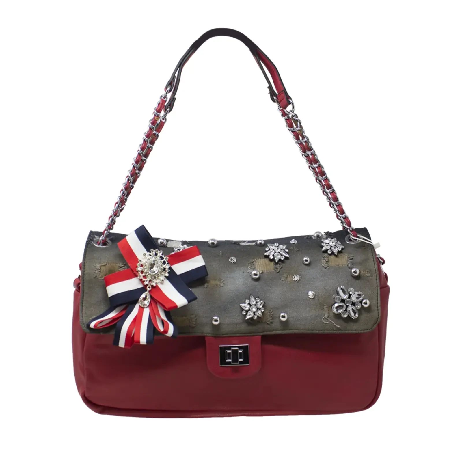 ALPINI Diamante Front Flap Shoulder Bag - Image 11