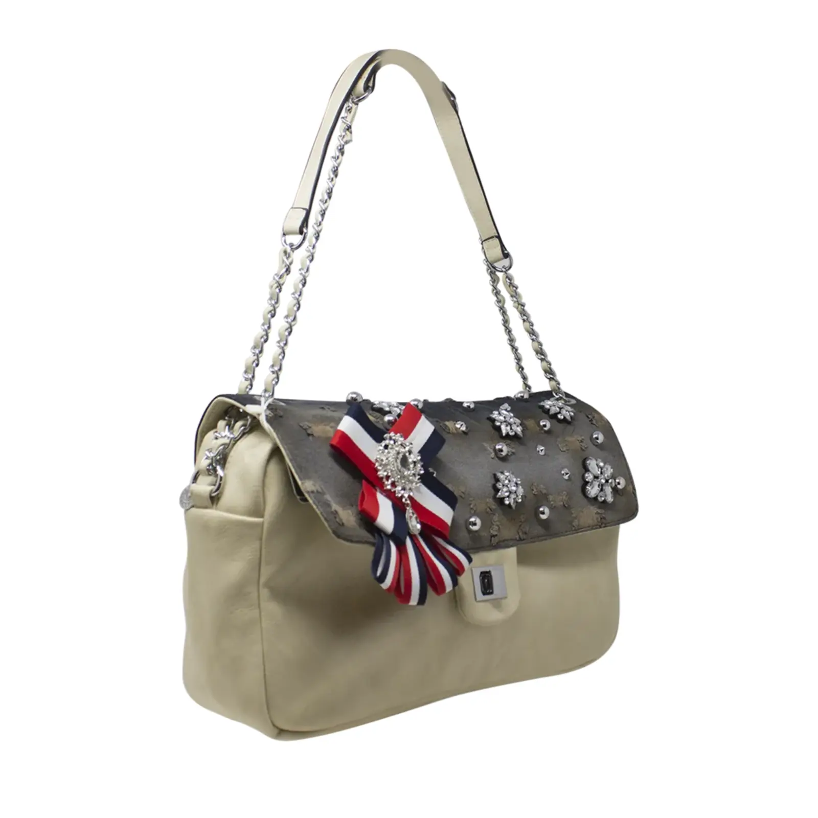 ALPINI Diamante Front Flap Shoulder Bag - Image 2