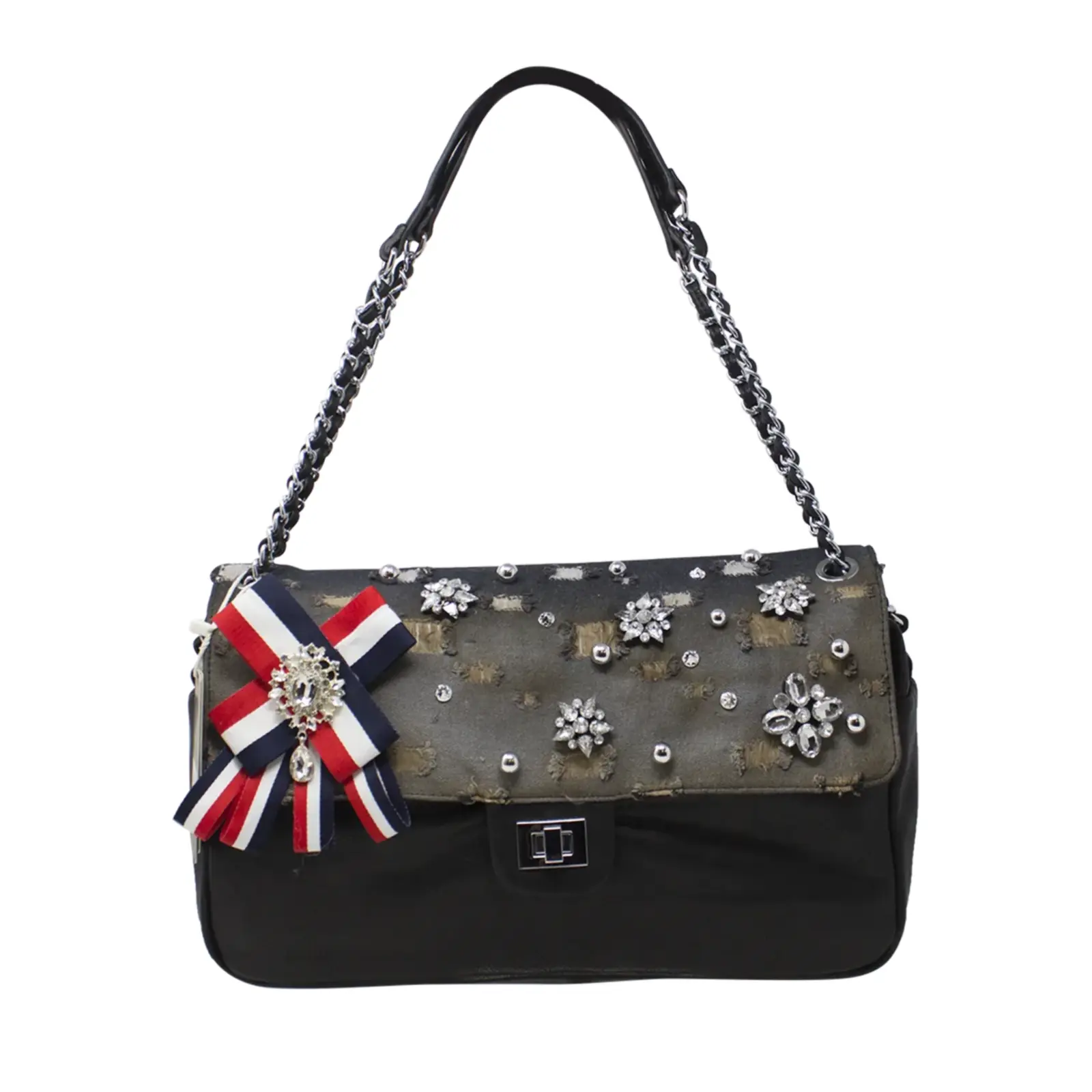 ALPINI Diamante Front Flap Shoulder Bag - Image 3