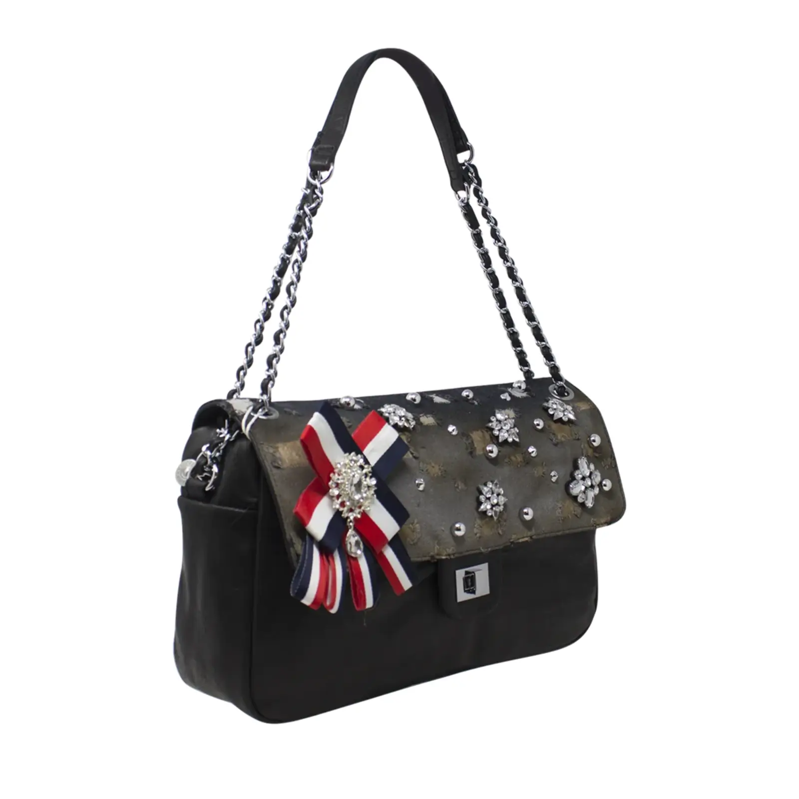 ALPINI Diamante Front Flap Shoulder Bag - Image 4