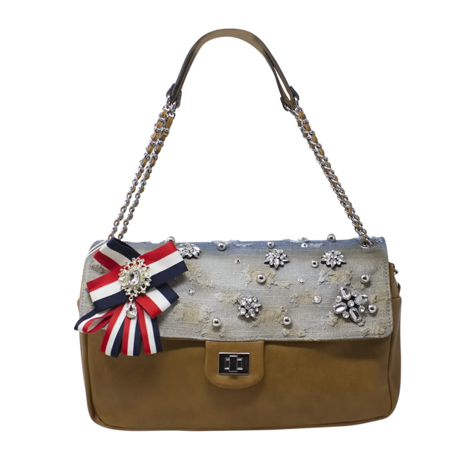 ALPINI Diamante Front Flap Shoulder Bag - Image 9