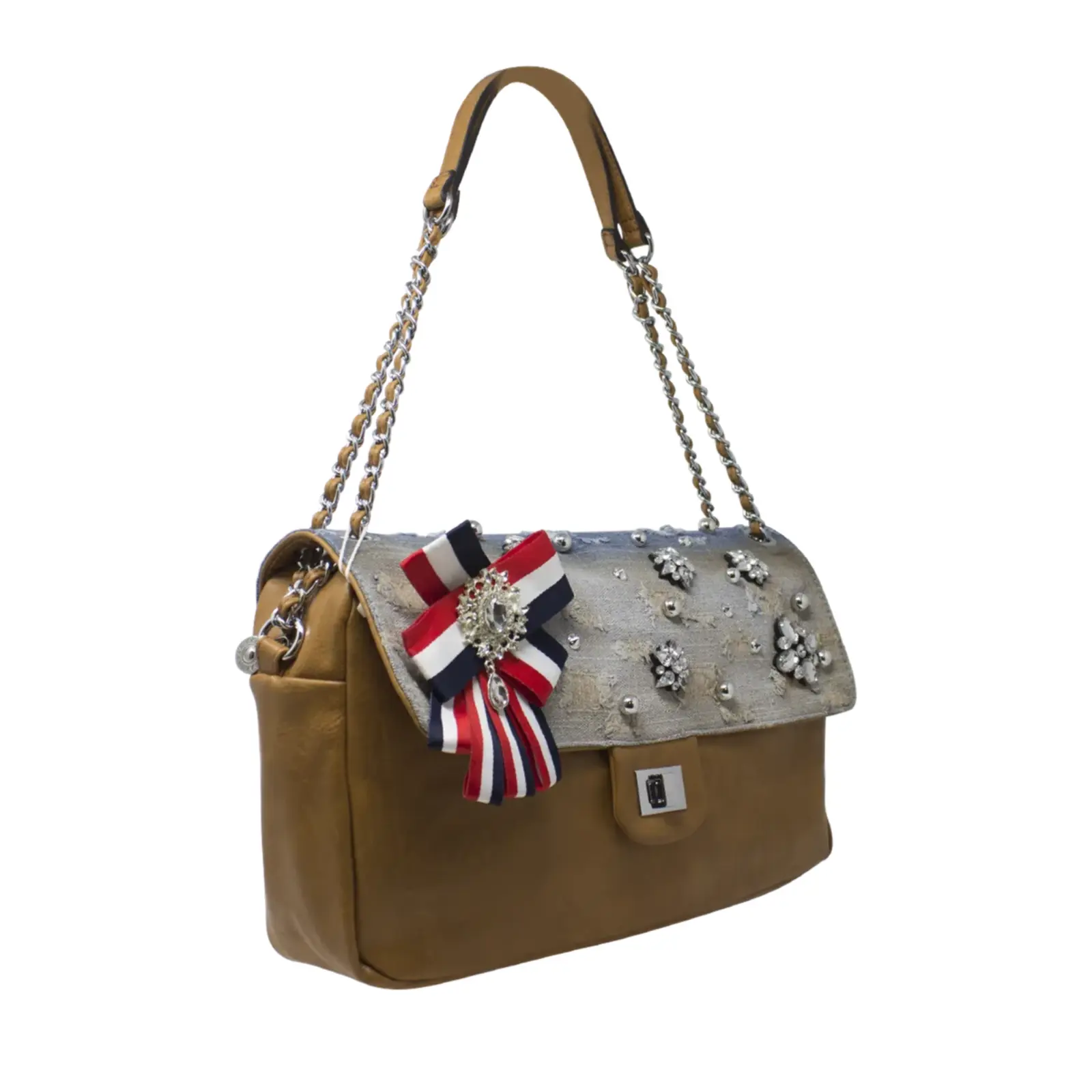 ALPINI Diamante Front Flap Shoulder Bag - Image 10