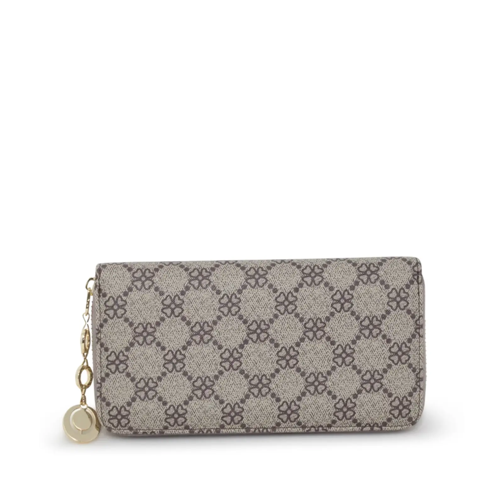 Clover Print Zip Around Purse - Image 2