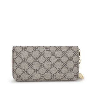 Clover Print Zip Around Purse