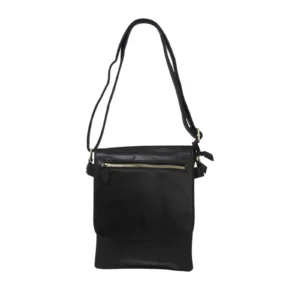 Crossbody with Flap Over Zipped Pocket