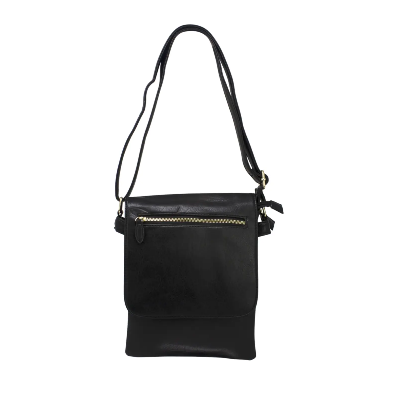 Crossbody with Flap Over Zipped Pocket