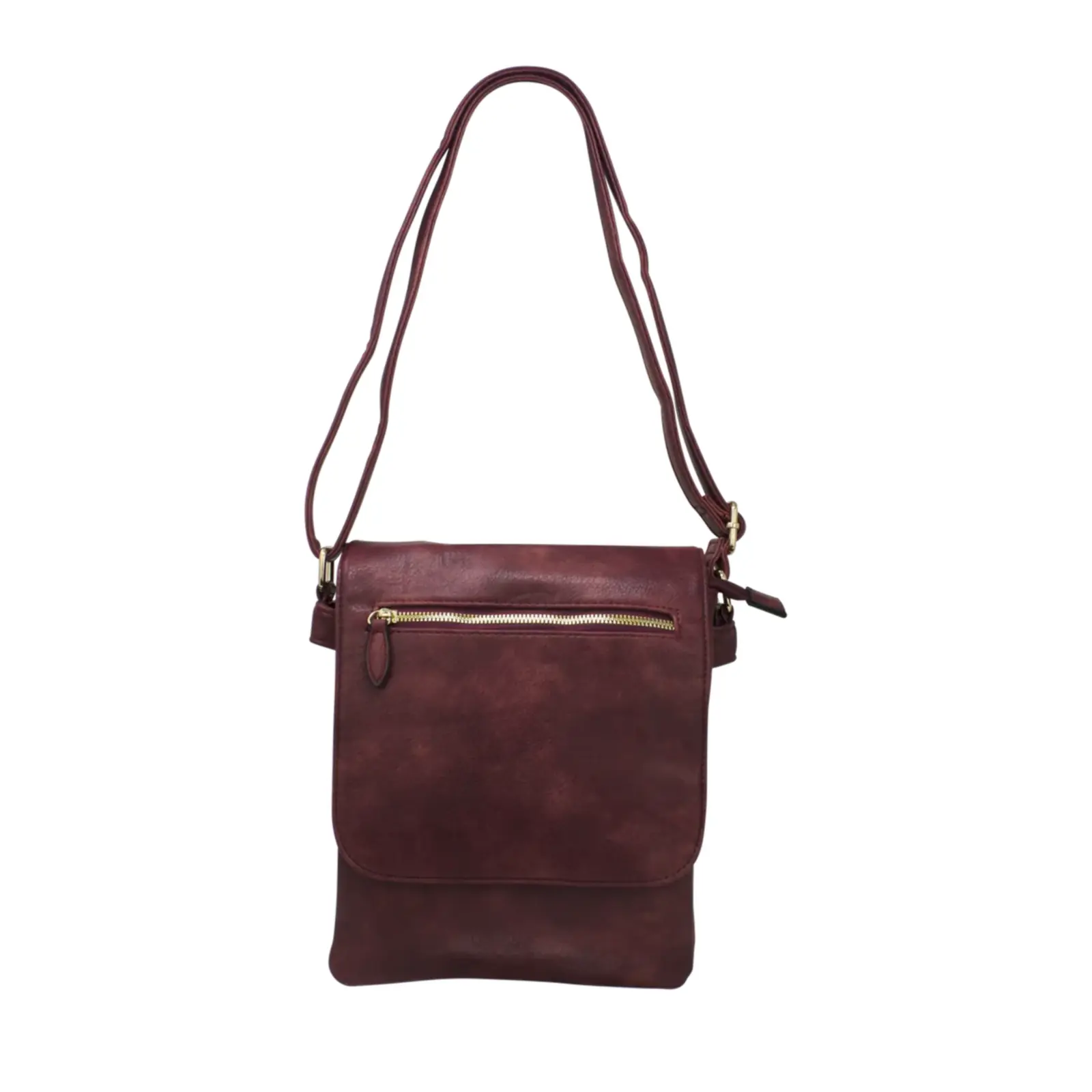 Crossbody with Flap Over Zipped Pocket - Image 11