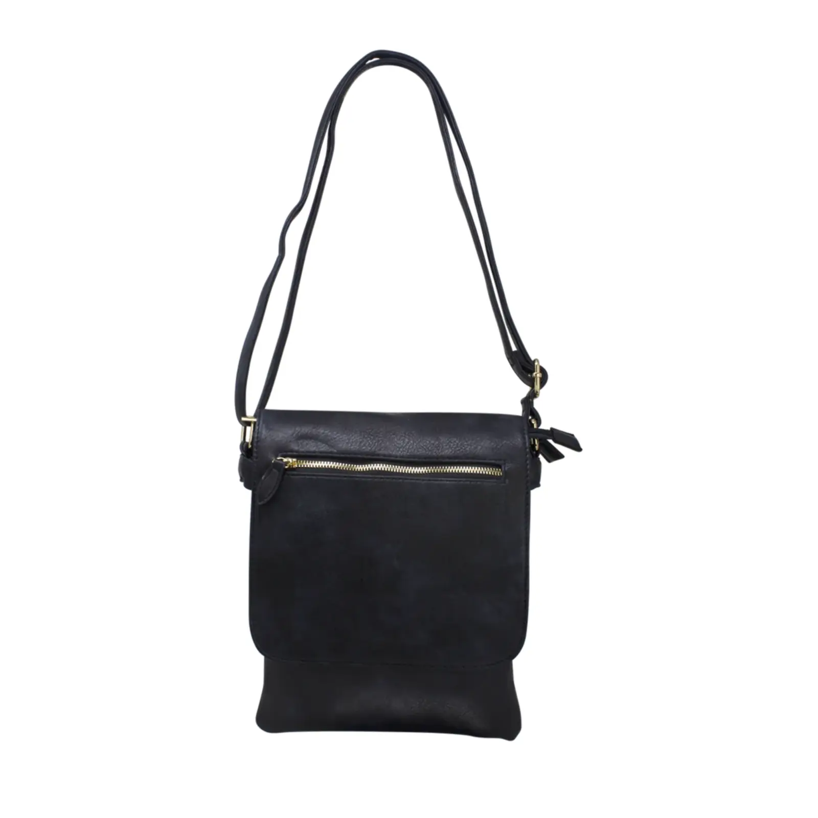 Crossbody with Flap Over Zipped Pocket - Image 3
