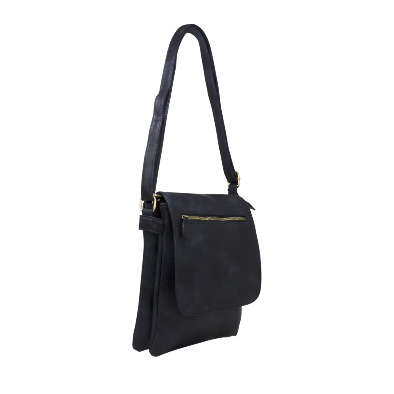 Crossbody with Flap Over Zipped Pocket - Image 4