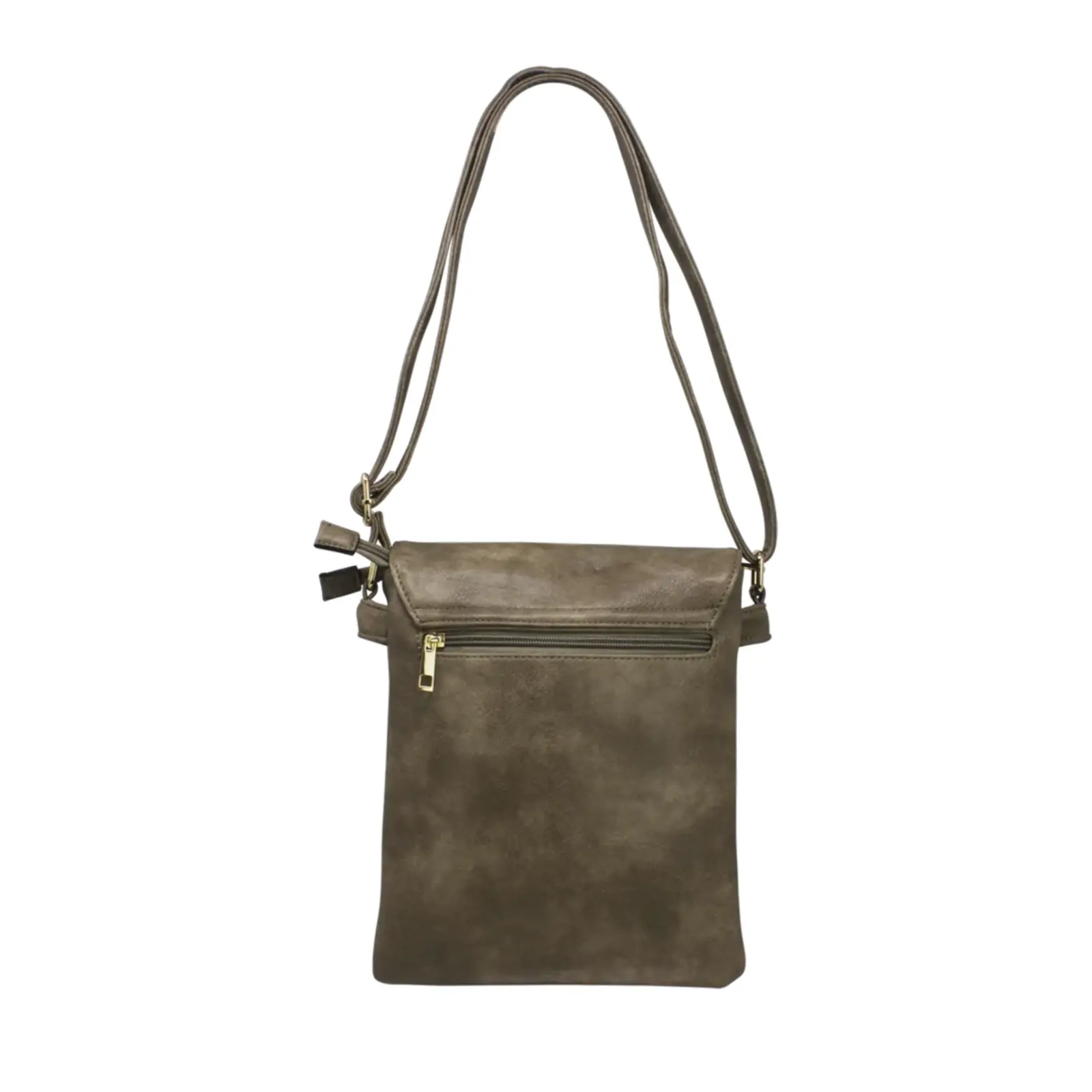 Crossbody with Flap Over Zipped Pocket - Image 10