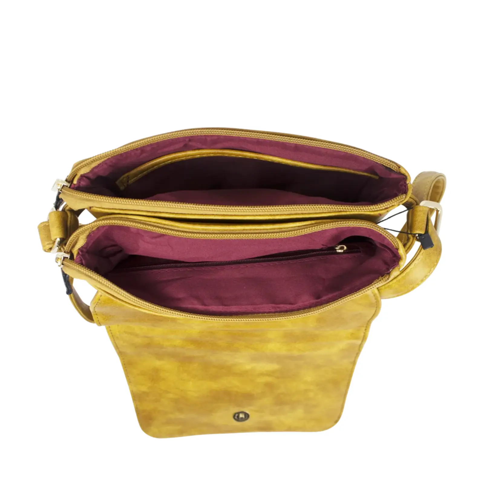 Crossbody with Flap Over Zipped Pocket - Image 14