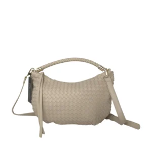Small Woven Handle Bag with Detachable Strap