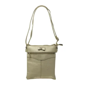 Little Bow Crossbody Bag with Single Front Zipped Pocket