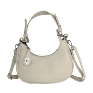 Turn-Lock Handle Bag with Detachable Strap