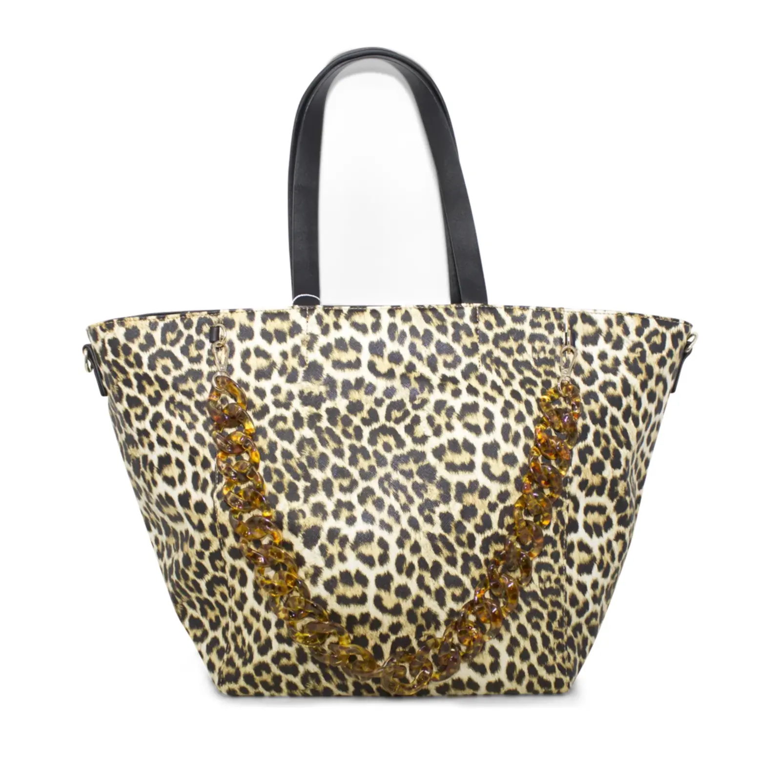 Ladies Leopard Print Tote Bag - Image 3