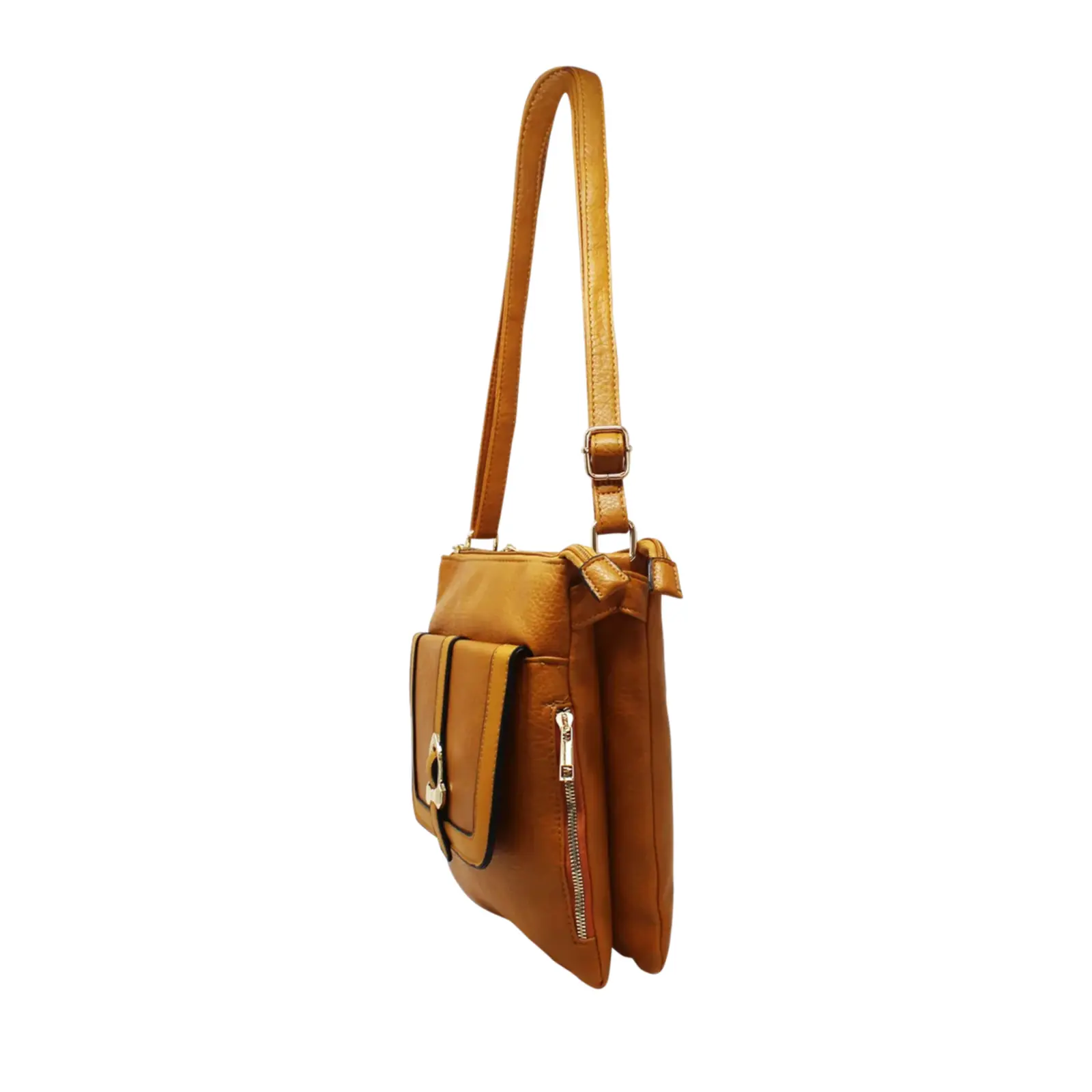 Ladies Crossbody with Front Flap Pocket - Image 8