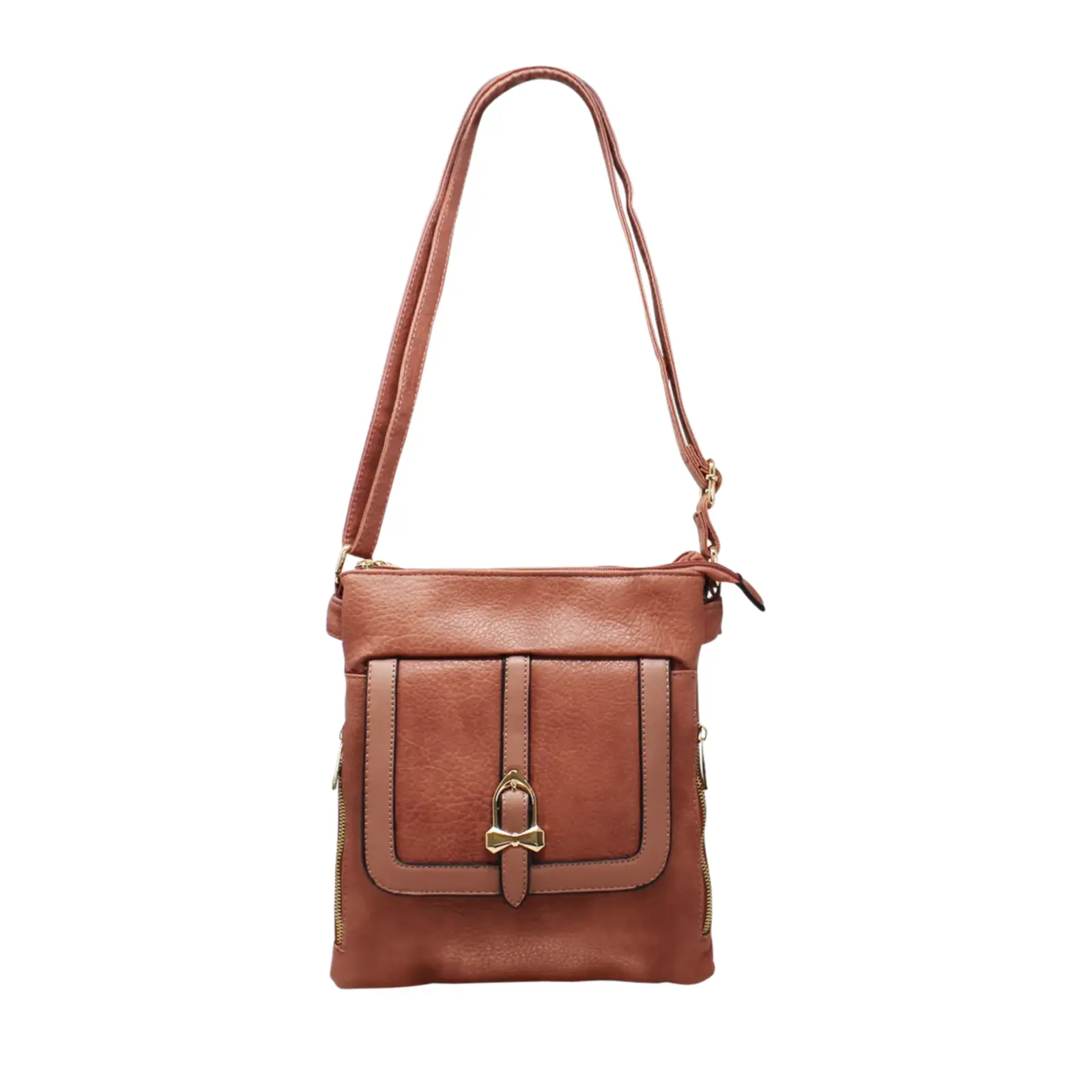 Ladies Crossbody with Front Flap Pocket - Image 5