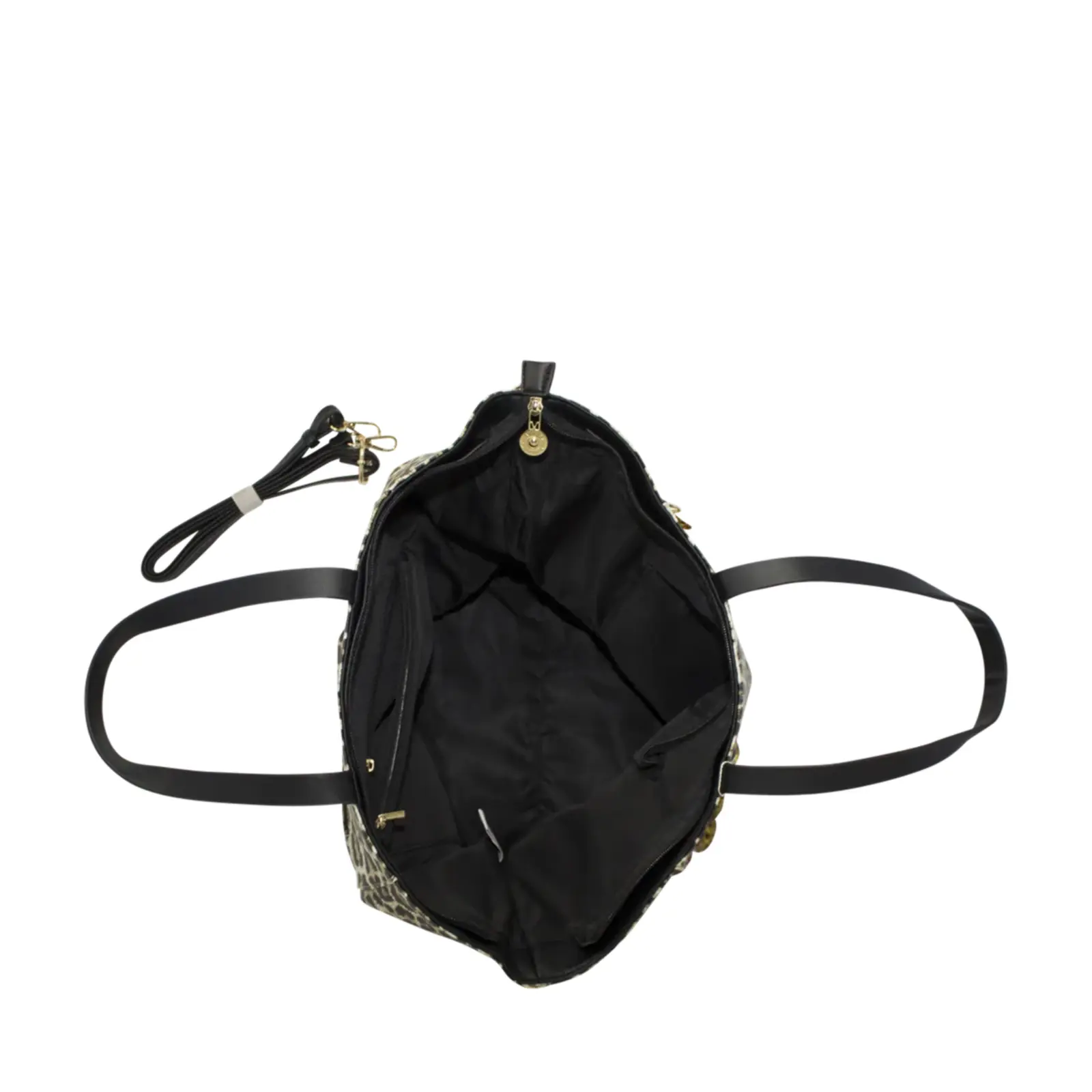 Ladies Leopard Print Tote Bag - Image 7