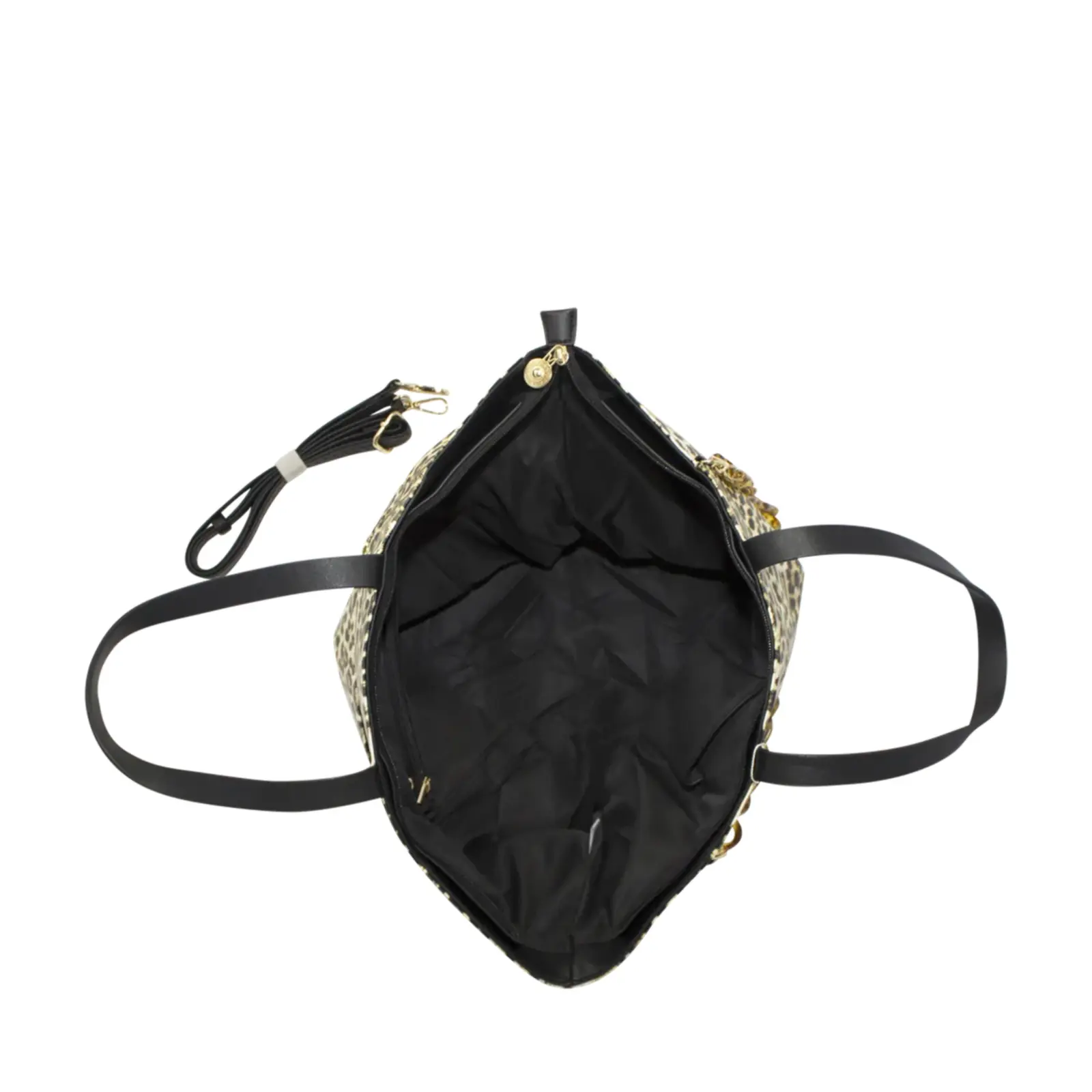 Ladies Leopard Print Tote Bag - Image 4