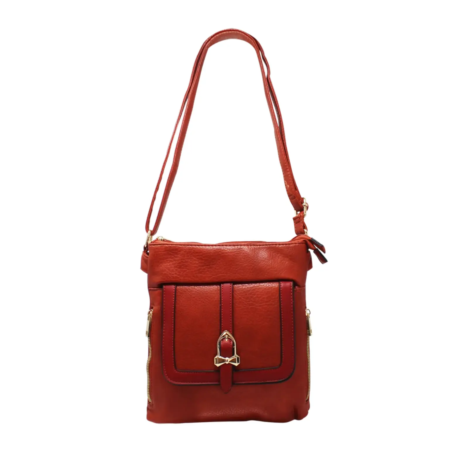 Ladies Crossbody with Front Flap Pocket - Image 3
