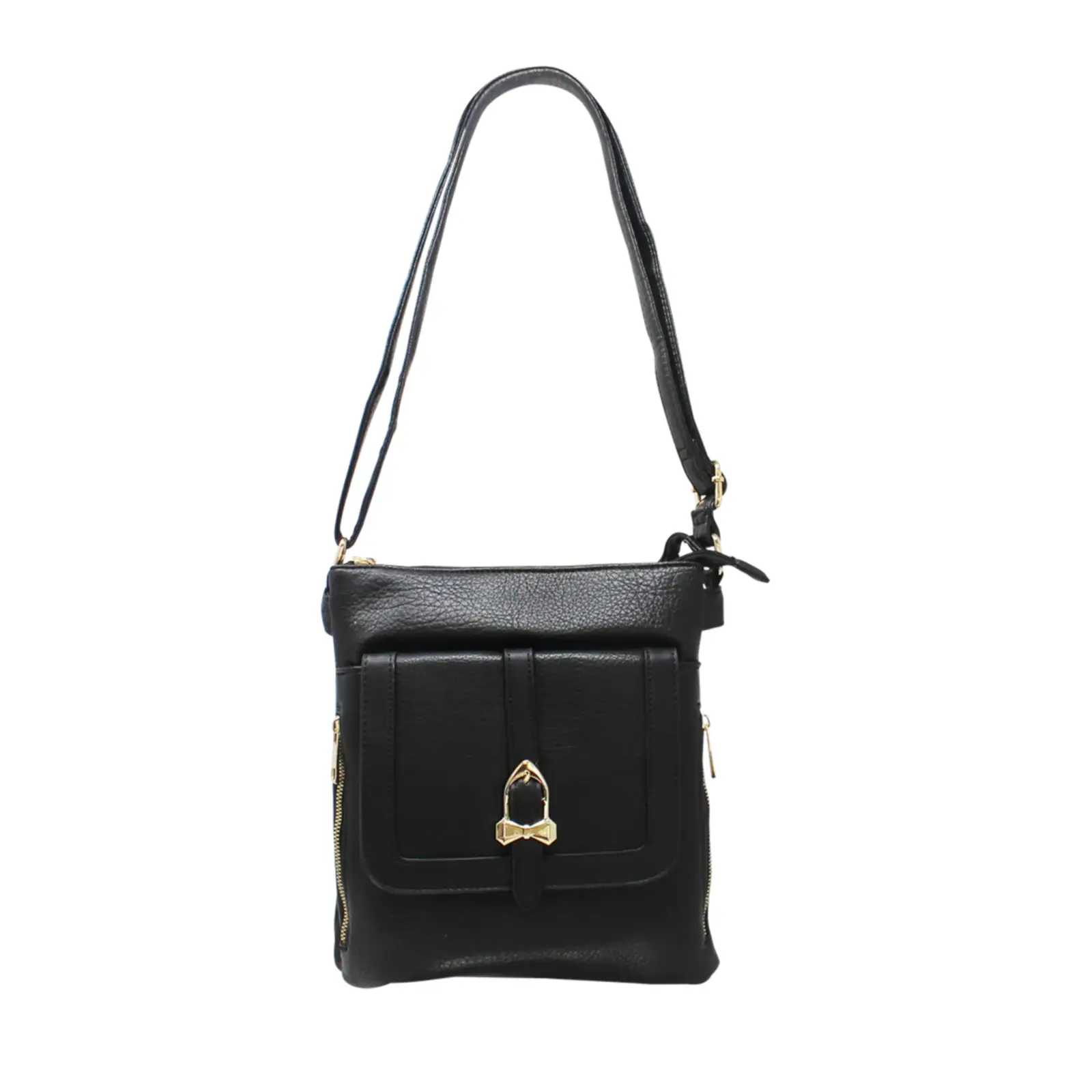 Ladies Crossbody with Front Flap Pocket