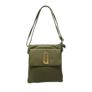 Duo-Compartment Crossbody with Front Flap Pocket