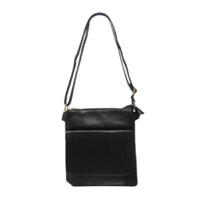 Duo-Compartment Crossbody with Honeycomb Front Flap