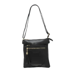 Duo-Compartment Crossbody with Tassel