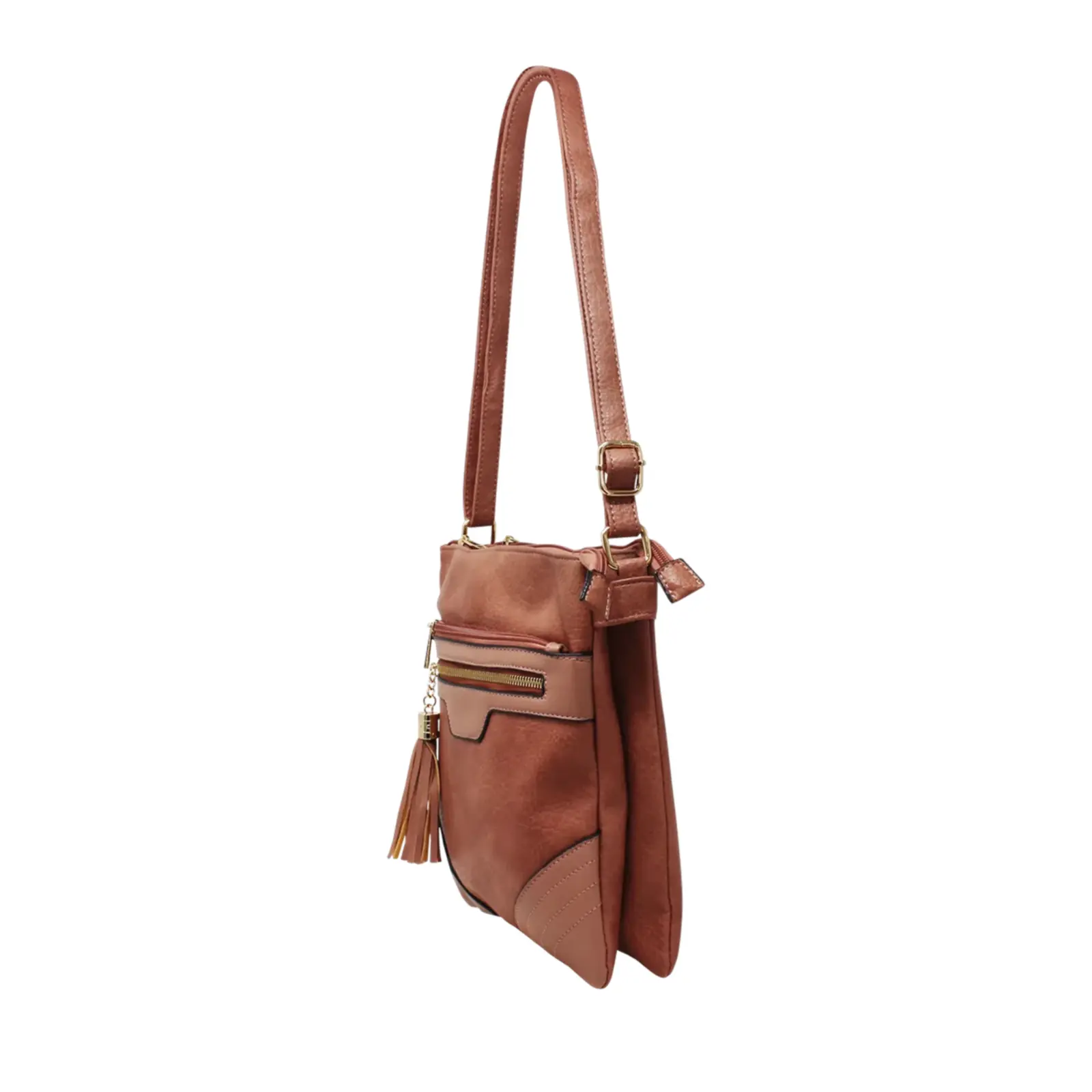 Duo-Compartment Crossbody with Tassel - Image 16