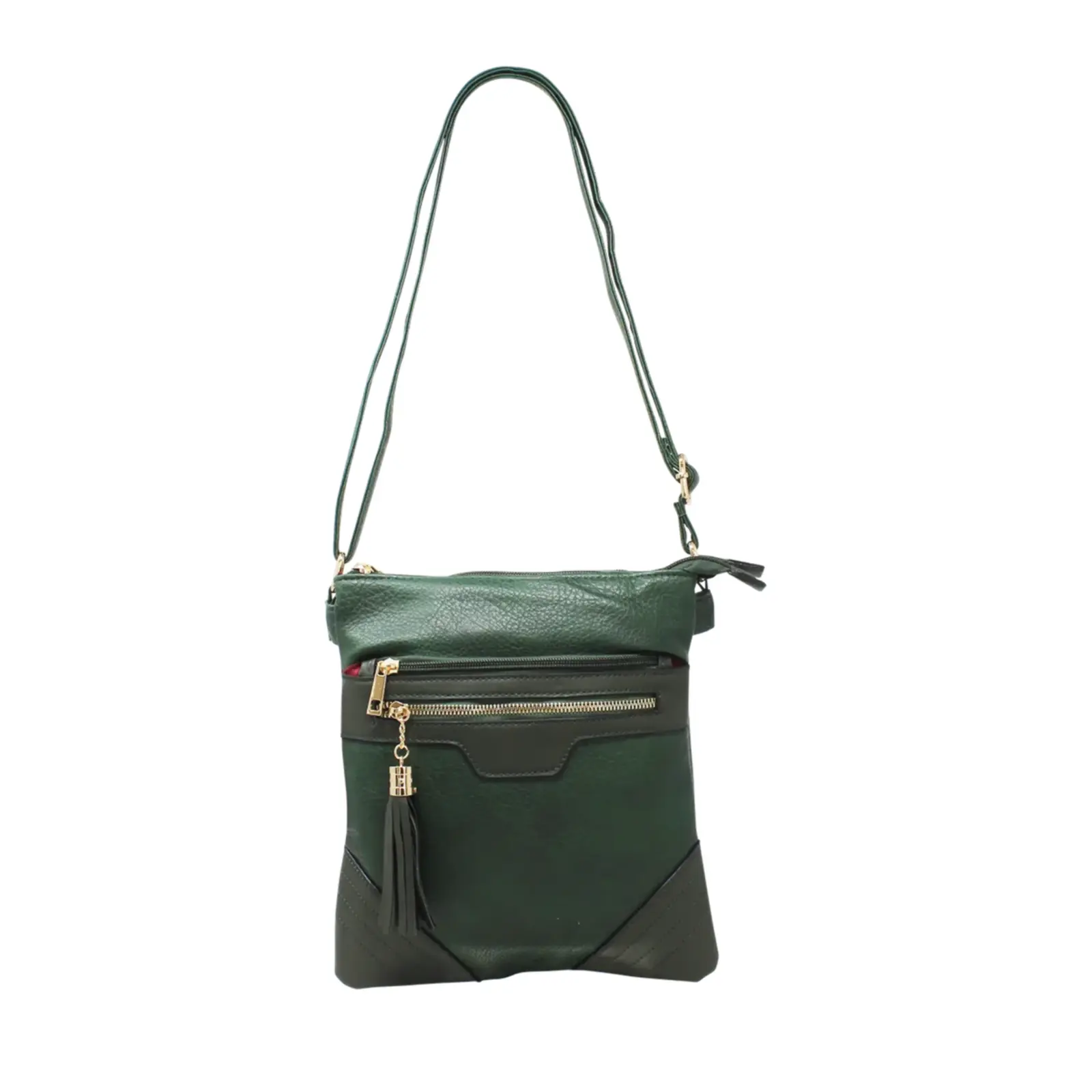 Duo-Compartment Crossbody with Tassel - Image 7