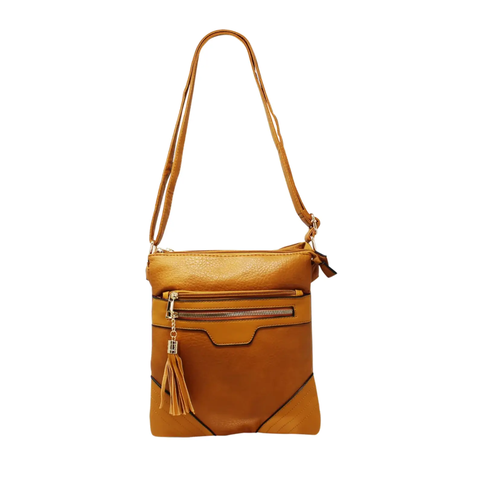 Duo-Compartment Crossbody with Tassel - Image 17